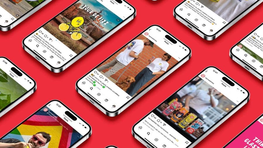 Social media marketing design for Karma Drinks by On Poynt Creative creative agency